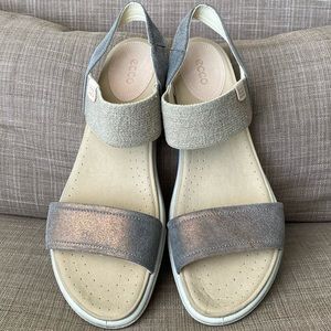 ECCO Damara Ankle Gladiator LEATHER comfort Sandal SIZE EU 42 US 11/11.5